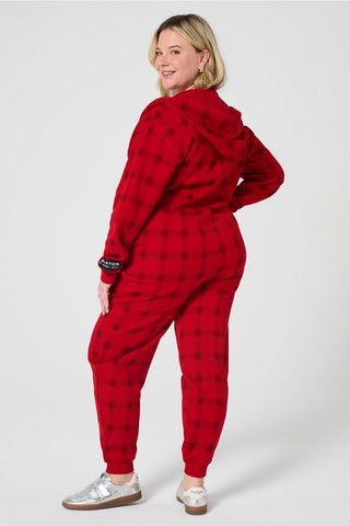 cozy fleece hooded onesie