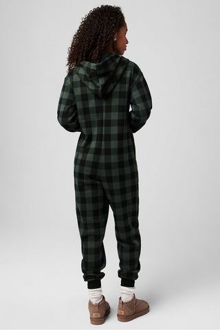 cozy fleece hooded onesie