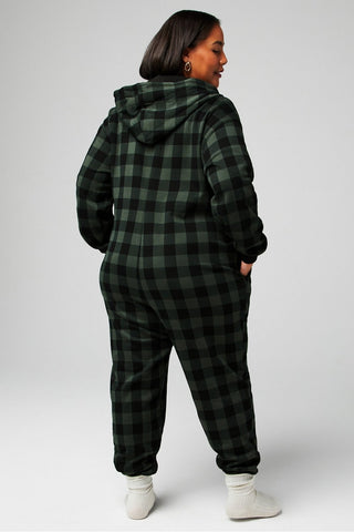 cozy fleece hooded onesie