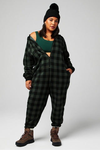 cozy fleece hooded onesie