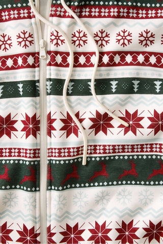 cozy fleece hooded onesie