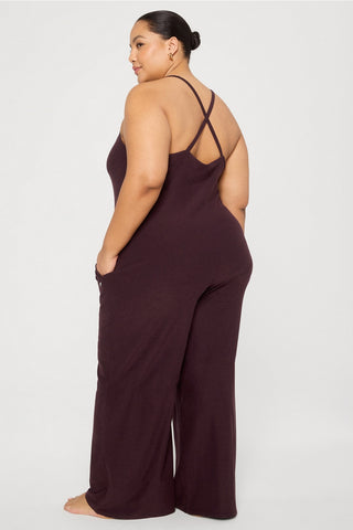 cloud jersey wide leg onesie