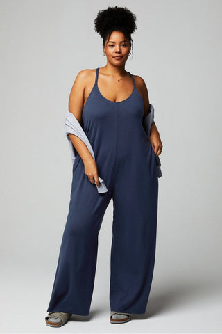 cloud jersey wide leg onesie