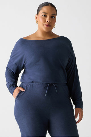 cloud jersey off shoulder onesie