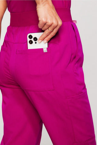 high-rise ion scrub pant