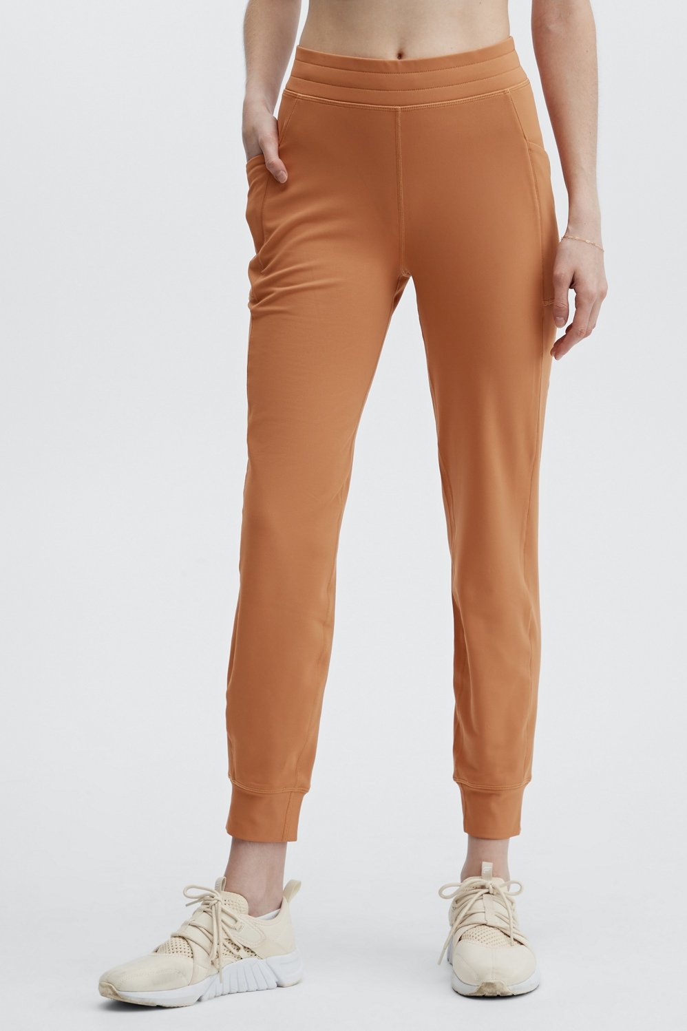 high-waisted cold weather pocket jogger