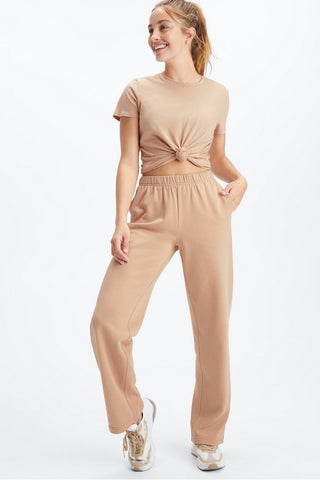 lightweight go-to wide leg sweatpant