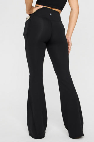 oasis pureluxe high-waisted crossover flare