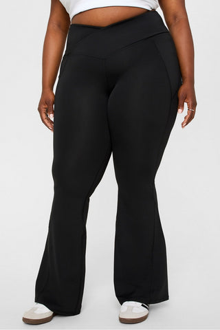 oasis pureluxe high-waisted crossover flare