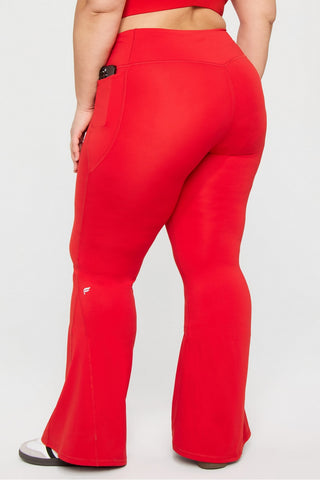 oasis pureluxe high-waisted crossover flare