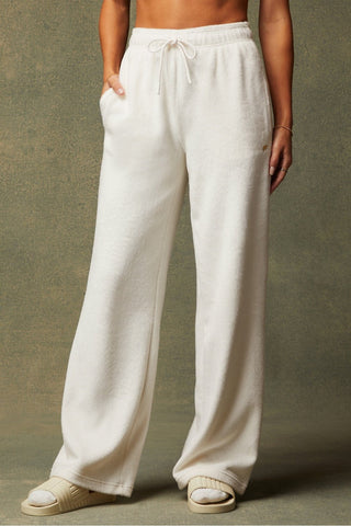 cozy cord high-waisted wide leg pant