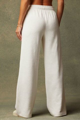 cozy cord high-waisted wide leg pant