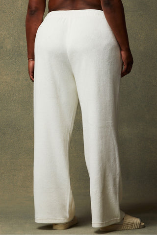 cozy cord high-waisted wide leg pant