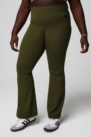 oasis pureluxe high-waisted pocketed kick flare