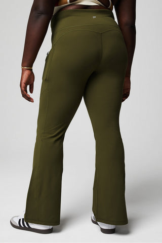 oasis pureluxe high-waisted pocketed kick flare