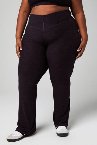 heatherflex high-waisted mini flare