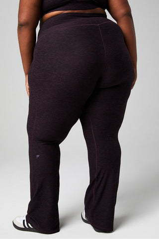 heatherflex high-waisted mini flare