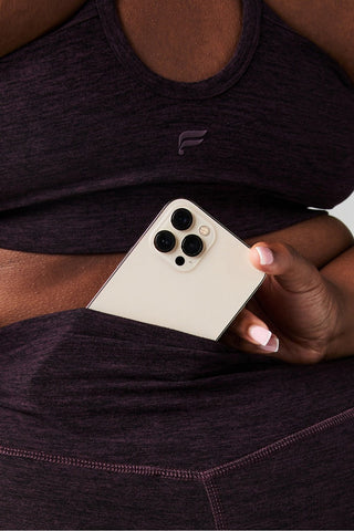 heatherflex high-waisted mini flare