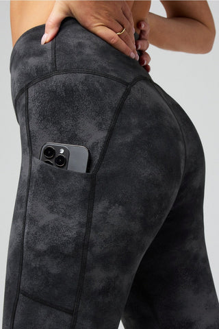 cold weather pocketed high-waisted mini flare