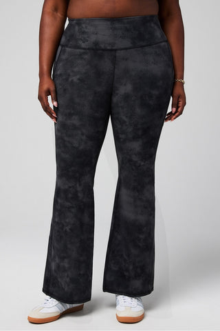 cold weather pocketed high-waisted mini flare