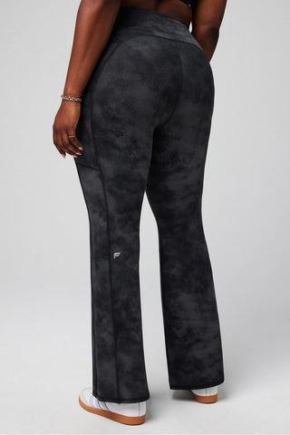 cold weather pocketed high-waisted mini flare