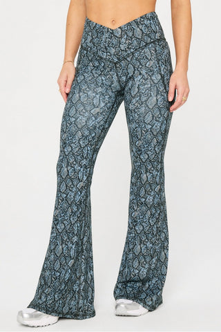 oasis pureluxe high-waisted crossover flare