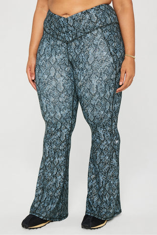 oasis pureluxe high-waisted crossover flare