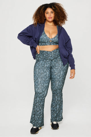 oasis pureluxe high-waisted crossover flare