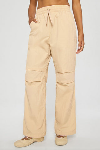 woven crinkle pant
