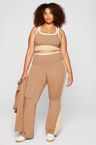 define powerhold® high-waisted color-blocked flare pant