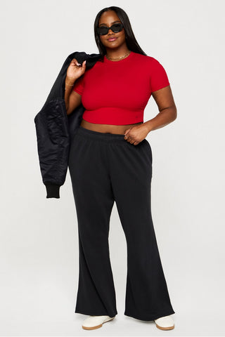 year round terry flare pant
