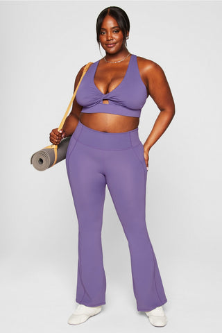 oasis pureluxe high-waisted pocketed kick flare