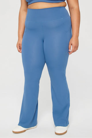 oasis pureluxe high-waisted pocketed kick flare