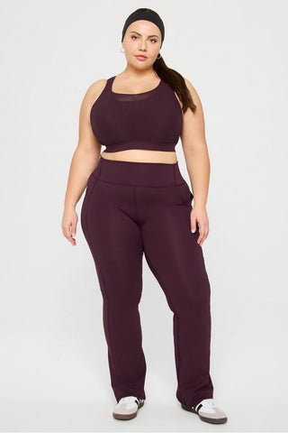 oasis pureluxe high-waisted pocketed kick flare