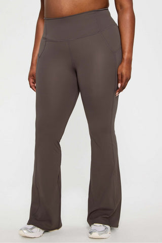 oasis pureluxe high-waisted pocketed kick flare