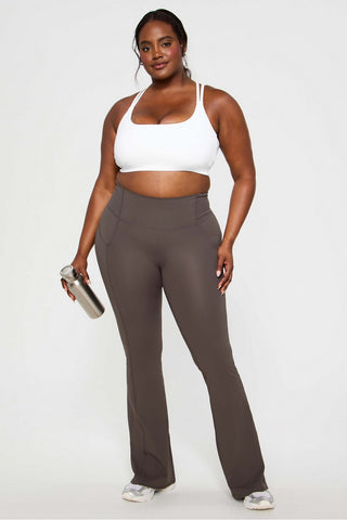 oasis pureluxe high-waisted pocketed kick flare