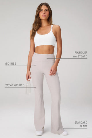 cloud jersey foldover flare