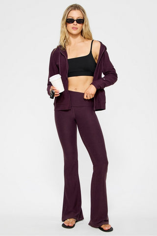 cloud jersey foldover flare