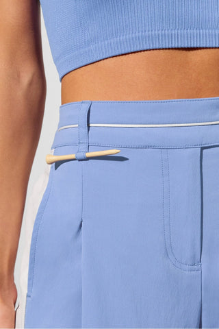 pleated wide leg trouser