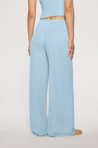 soft rib wide leg pant