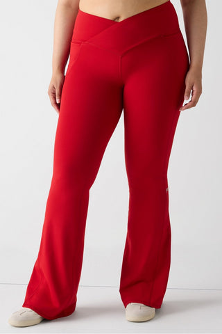 oasis pureluxe high-waisted crossover flare