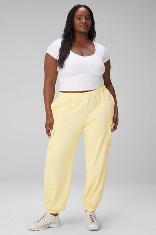 year round terry cargo jogger