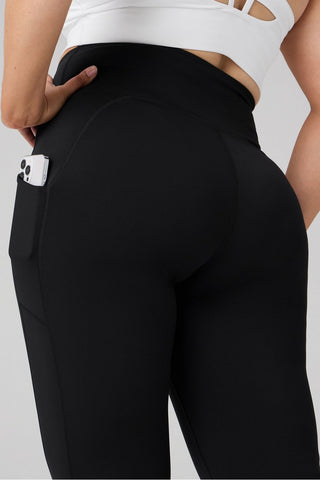 cold weather pocketed high-waisted mini flare