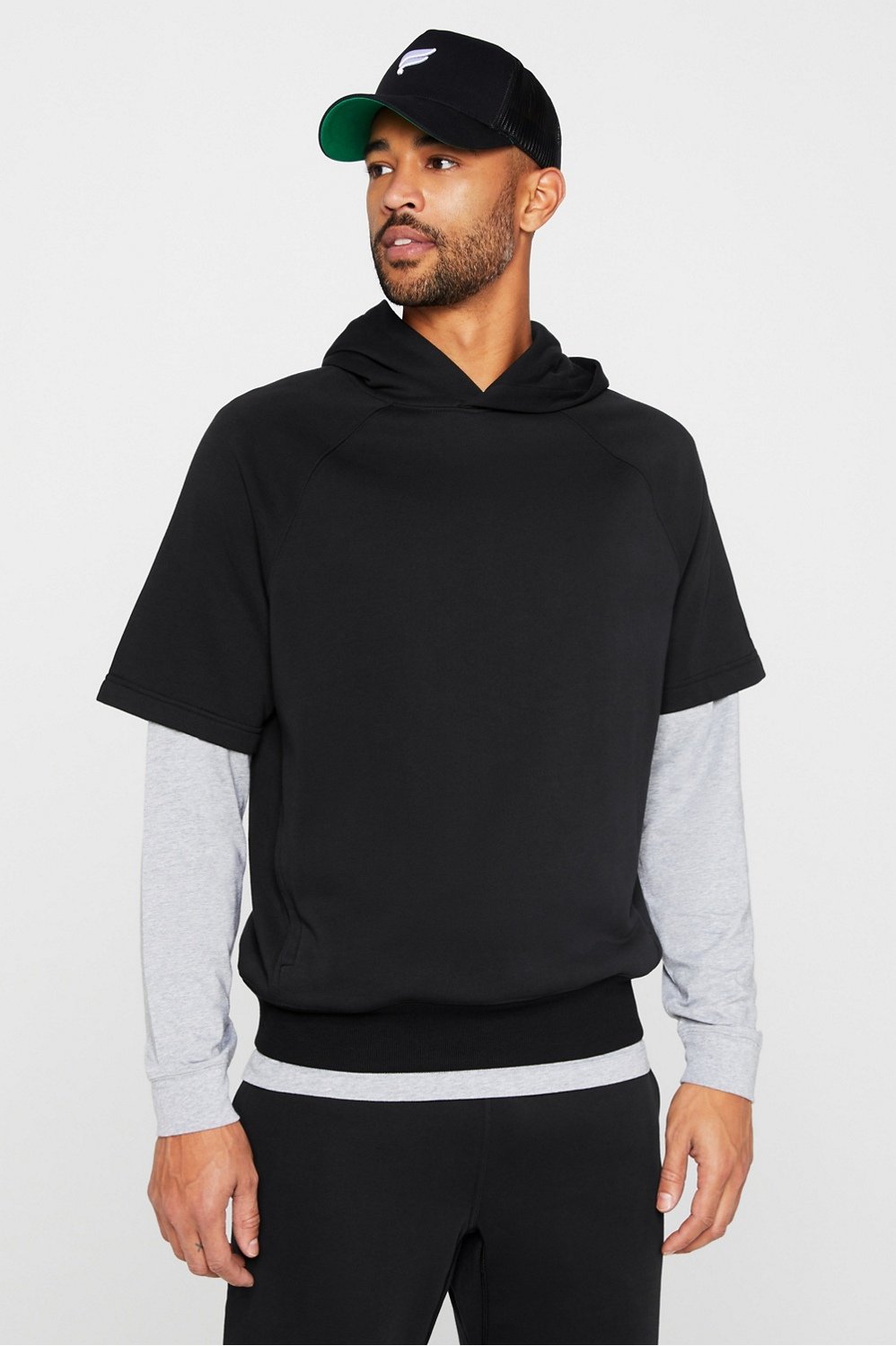 the year round terry short sleeve hoodie