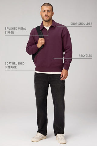 the go-to quarter zip polo
