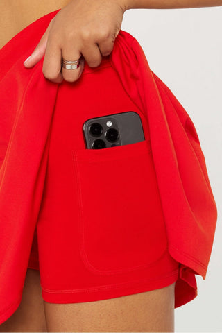 crossover flounce skirt classic mini