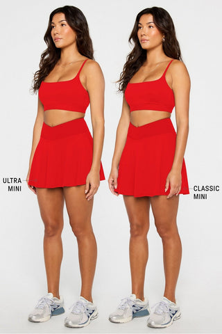 crossover flounce skirt classic mini