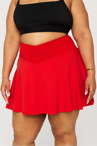 crossover flounce skirt classic mini