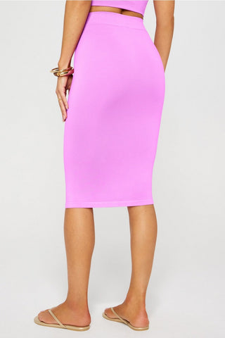 smooth as hell shaping midi skirt