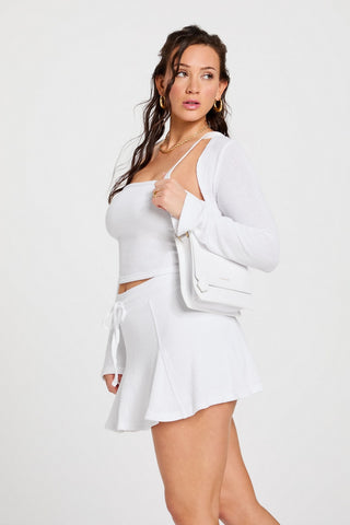 breezy knit flouncy skort